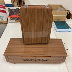 昭和レトロ　ミニ鏡台　　三面鏡の画像