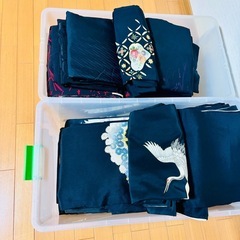 お着物 黒色系 リメイク 2箱 増量　②の画像