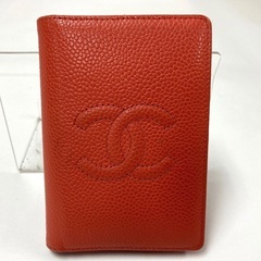 【正規品】CHANEL キャビアスキン カードケース（8番台／レッド）