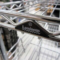 サビあり Luminous スチールラック 6段 ハンドル付 幅59×奥行29×高さ153cm メタルラック 収納棚 ルミナス 苫小牧西店の画像