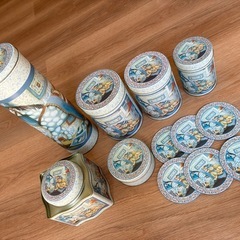 【未使用品】カントリー　スチール缶セット