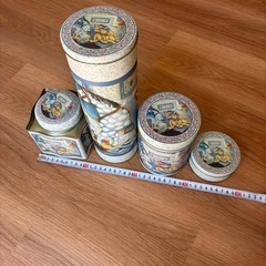 【未使用品】カントリー　スチール缶セットの画像