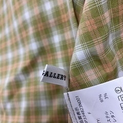 ☆値下げ☆W2504-417 RETRO GALLERY ビッグシャツ チェック柄 レディース Fサイズ 中古の画像
