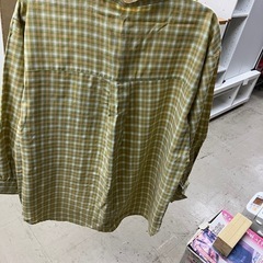☆値下げ☆W2504-417 RETRO GALLERY ビッグシャツ チェック柄 レディース Fサイズ 中古の画像