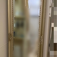 シャンパンゴールド アンティークスタンドミラー 180cm×60cm