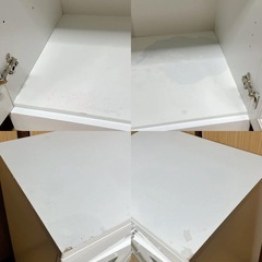 ホワイトドレッサー 収納棚 収納ケース 収納ボックス 引き出し/引き戸 白 家具 インテリア シンプルデザイン 靴箱 本棚の画像