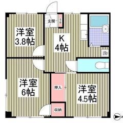 💚初期費用5万円パック(仲手別)！💚3K / 39.6㎡💚駐車場...