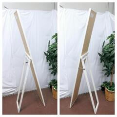 ☆T3246☆スタンドミラー　白　美品ですの画像