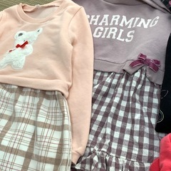 ★女の子♪秋冬お洋服・16点セット★110サイズ★ホットビスケッツ、FILAあり★秋冬用★長袖★長ズボン★ワンピース★アウター★ の画像