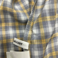 ☆値下げ☆W2504-427 RETRO GALLERY ビッグシャツ チェック柄 レディース Fサイズ 中古の画像