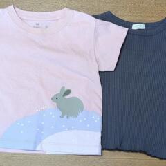 女の子向け80サイズ半袖Tシャツ2枚【保育園着】