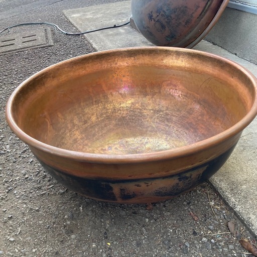 ★⭐︎業務用銅鍋 直径61cm 坊主鍋 ボーズ鍋 昭和レトロ②