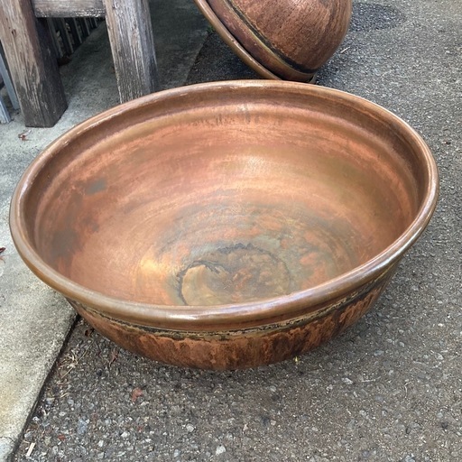 ★⭐︎業務用銅鍋 直径66cm 坊主鍋 ボーズ鍋 昭和レトロ④ 業務用銅鍋 直径66cm 坊主鍋 ボーズ鍋 昭和レトロ④