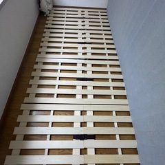 (無料) ( 20日まで)すのこシングルベッドの画像