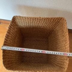 ダストボックス ナチュラル 天然素材の画像