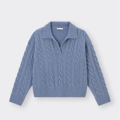 GU ニット　ブルーの画像