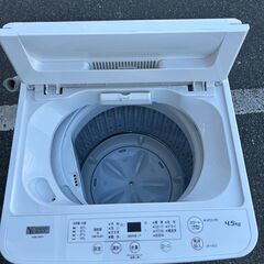 ▼値下げ▼【分解洗浄済】洗濯機 ヤマダ 4.5㎏ YWM-T45H1 2022年 【安心の3ヶ月保証★送料に設置込】💳自社配送時🌟代引き可💳※現金、クレジット、スマホ決済対応※の画像