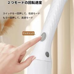 ✨新品✨お風呂掃除 電動ブラシ バスポリッシャー デッキブラシ 角度調節 長さ伸縮可能の画像