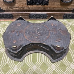 年代物　中国　砂鉢　水盤　雲龍図　銅製　4.3㎏　【リサイクルシ...