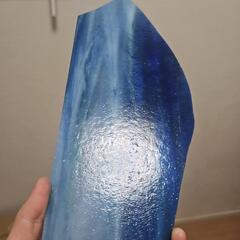 ステンドグラス材料　白・青・薄青・薄緑　#12　の画像