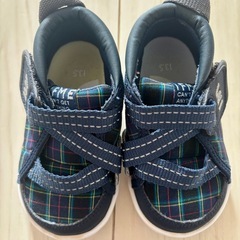 【ほぼ未使用】IFME 播州織チェック柄キネティックベルトスニー...