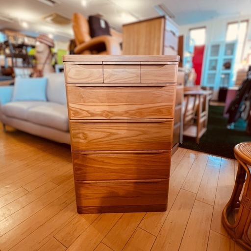 【小さめサイズ】JF0107 木製チェスト　ミニたんす　箪笥