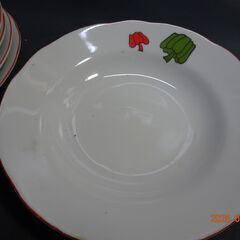 お話し中です～無料です～中古品　和皿　直径18センチ　高さ2.5...