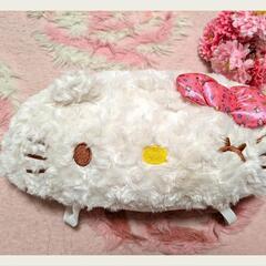 キティちゃん◆ティッシュ◆布◆厚み◆柔らか◆ケース◆アミューズメ...