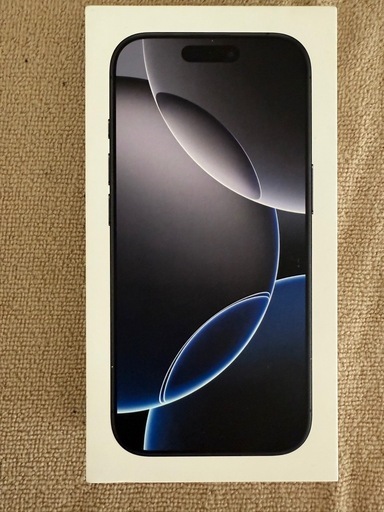 新品未開封】iPhone16pro256GB ブラックチタニウム (ally) 新宿 新品未開封】iPhone16pro256GB ブラックチタニウム (ally) 新宿