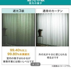 【値下げ中❣️】ニトリ/遮光カーテン/100×190/2枚セットの画像