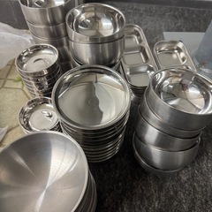 ステンレス食器まとめ売りの画像