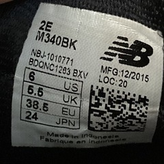 New Balance ★ 340  レディース　スニーカー ブラック 24cm　人気の画像