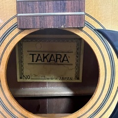 初心者　向け　試奏OK 希少　TAKARA アコースティックギター 6弦　1970年代の画像