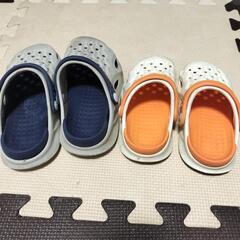 お揃いサンダル(19cm/16cm)の画像