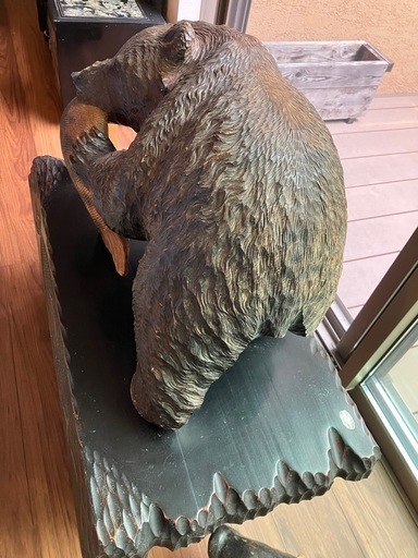  Wood carving of Hokkaido Bear北海道木彫り熊