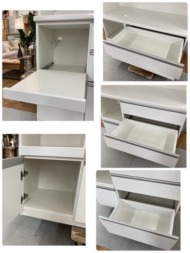 ☆ジモティ割あり☆ ニトリ レンジボード ホワイト H200×D51×W89