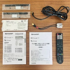 SHARP 77型 2022年製AQUOS 4K 有機EL 4T-C77EQ1の画像