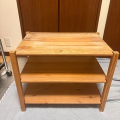 【決定しました】無印良品　棚　木製の画像