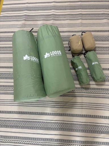 ロゴス　インフレーターマットダブルサイズ2枚厚さ5.5㎝