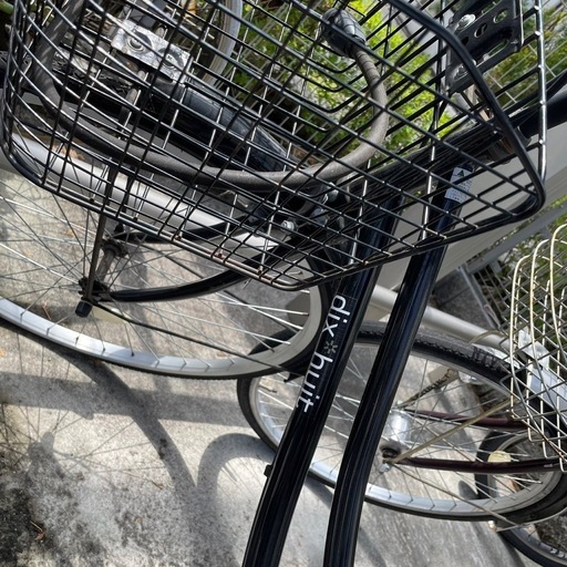 ★定価2〜3万円★20回ほどの使用のみ！ 6段変速ギア 26インチ 自転車 ママチャリ 鍵付き ギア付き カゴ付き 黒 ブラック dixhuit ☆定価2〜3万円☆20回ほどの使用のみ！ 6段変速ギア 26インチ 自転車