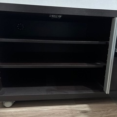 【無料】テレビ台　収納家具　キャビネット <ダークブラウン>の画像