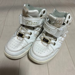 ダンスシューズ　ハイカット　ホワイト　21㎝