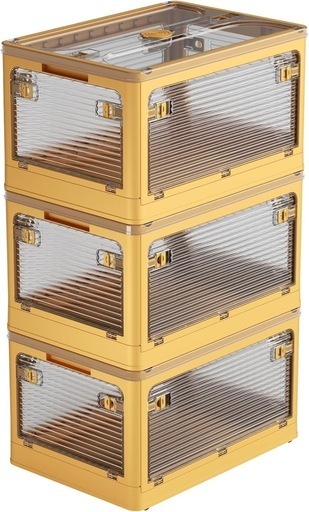 新品 収納ボックス 3段 40.5×29×24.5cm 収納ケース 簡単組み立て 積み重ね 小物入れ 整理収納アドバイザー推薦