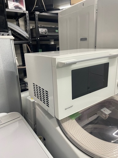 配送可能　保証付き シャープ SHARP 単機能レンジ フラットタイプ 縦開き 17L ホワイト系 ヘルツフリー RE-TS171-W