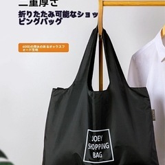 エコバッグ　折り畳み　薄い　レジ袋　軽量　ショッピングバッグ　二重収納袋　帆布　レジ袋の画像