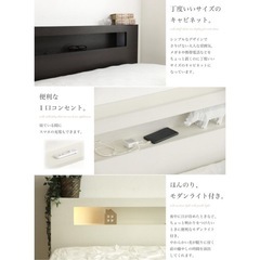 一旦ストップしています。クイーンベッド マットレス付きの画像