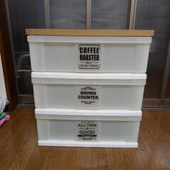 【美品】3段衣装収納ケースの画像