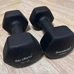 ダンベル10kg  1セット（10kgが２つ）の画像