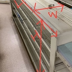 【値下げ】両面連結タイプ　陳列什器　スチールラック　棚