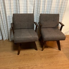 処分価格 必要な方　良品　肘付き回転チェア2脚セット